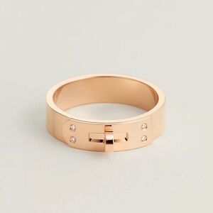 Hérmes 18K Rose Gold Kelly Ring